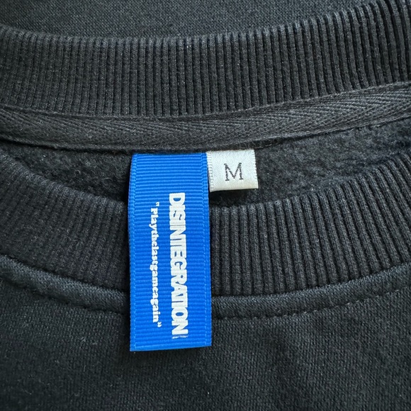 Disintegration Black Graphic Crewneck Sweatshirt - Picture 4 of 4